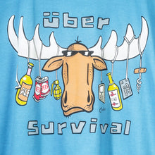 Uber Survival T-Shirt - Large Back Print - Alaskan Blue