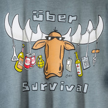 Uber Survival T-Shirt - Large Back Print - Grey