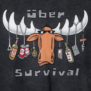 Uber Survival T-Shirt - Large Back Print - Graphite
