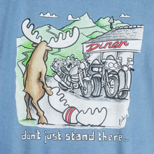 Don't Just Stand There T-Shirt - Large Back Print - Denim