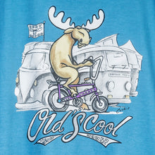 Old's Cool Chopper T-Shirt - Large Back Print - Alaskan Blue