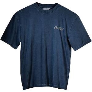 Old's Cool Chopper T-Shirt - Small Chest Print - Indigo