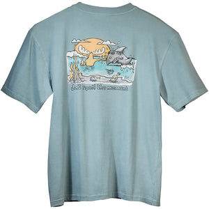 Don't Spoil The Moment T-Shirt - Large Back Print - Aqua