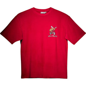 Going Downhill Fast T-Shirt - Small Chest Print - Red