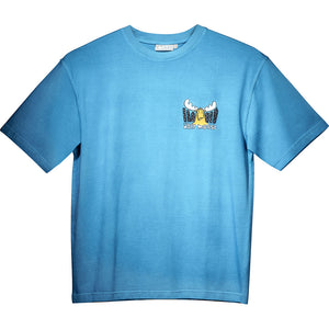 Head for the Hills T-Shirt - Small Chest Print - Alaskan Blue