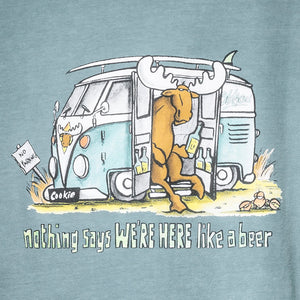 Nothing Says T-Shirt - Large Back Print - Turquoise