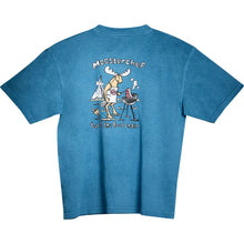 Mooster Chef T-Shirt - Large Back Print - Alaskan Blue