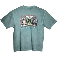 Don't Just Sit There T-Shirt - Large Back Print - Stone Blue