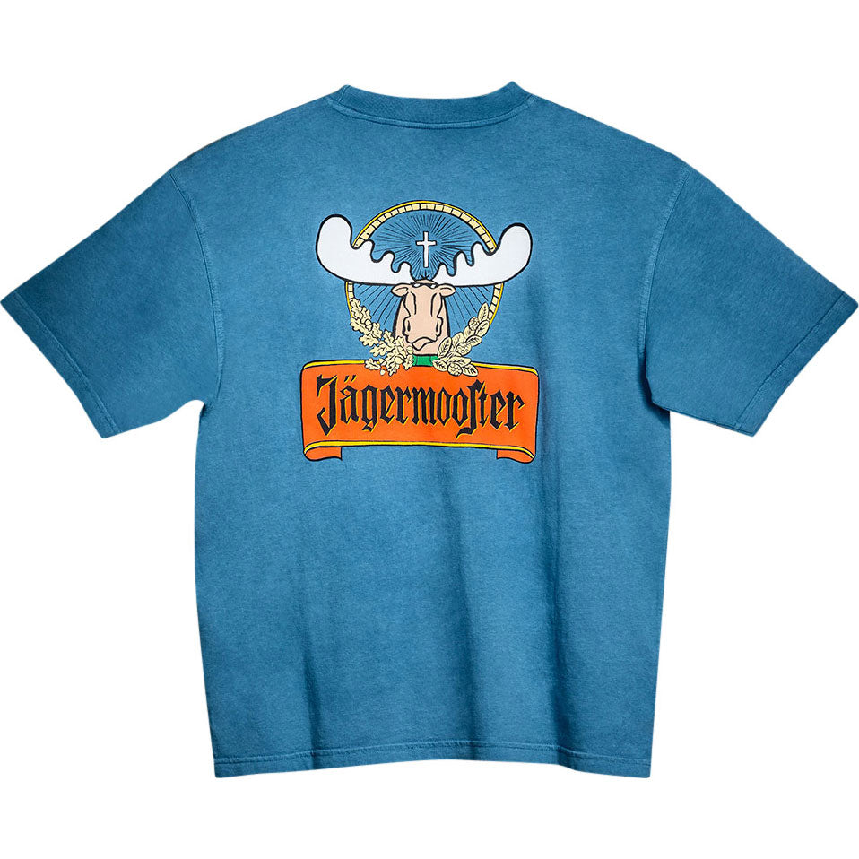 Jagermooster T-Shirt - Large Back Print - Alaskan Blue