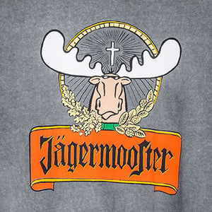 Jagermooster T-Shirt - Large Back Print - Charcoal