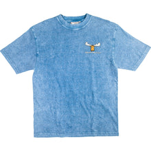 Happy Moose T-Shirt - Small Chest Print - Denim