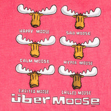 Happy Moose T-Shirt - Large Back Print - Pink