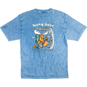 Hungover T-Shirt - Large Back Print - Denim