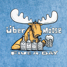 Five A Day T-Shirt - Large Back Print - Denim