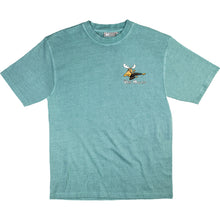 Moose Lee T-Shirt - Small Chest Print - Aqua