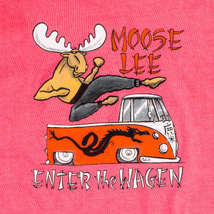 Moose Lee T-Shirt - Large Back Print - Pink
