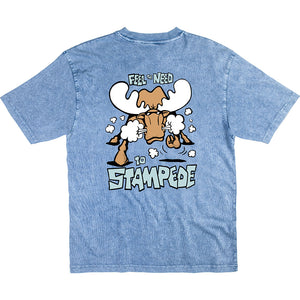 Stampede T-Shirt - Large Back Print - Denim