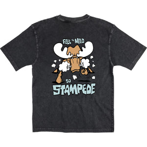 Stampede T-Shirt - Large Back Print - Graphite