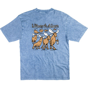 Überlution T-Shirt - Large Back Print - Denim